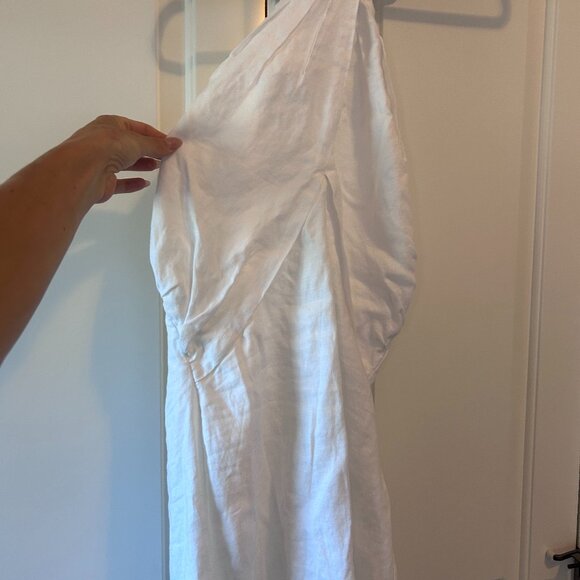 Reformation White Linen Samira Dress - Picture 3 of 9
